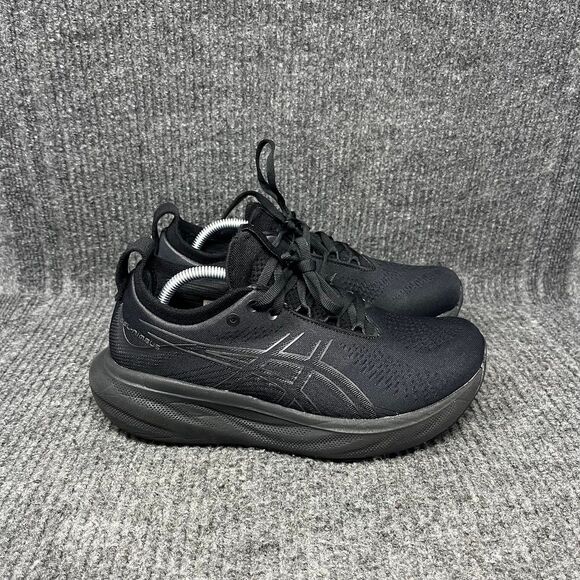 ASICS Gel Nimbus 26 Triple Black Athletic Running Shoes Sneakers Women’s 7.5 - Picture 1 of 9